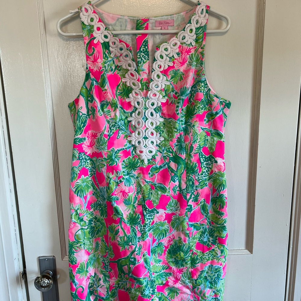 Lily Pulitzer Gabby shift dress RazBerry Catty Shack